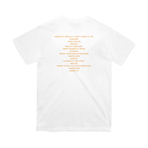White Tracklist T-Shirt